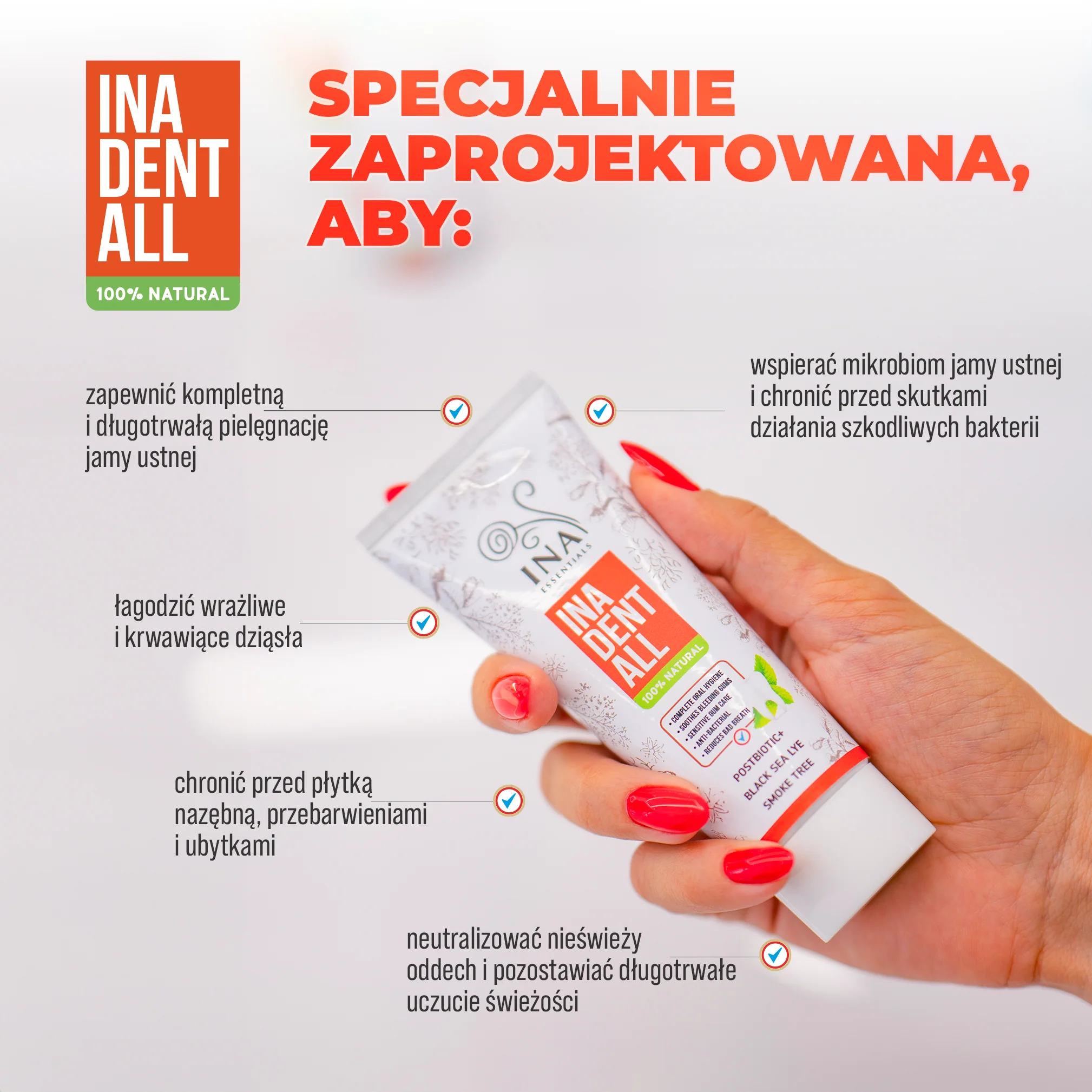 Kup 3 Pasty do Zębów Ina Dent-All, a otrzymasz 2 naturalne pasty do zębów gratis - Image 3