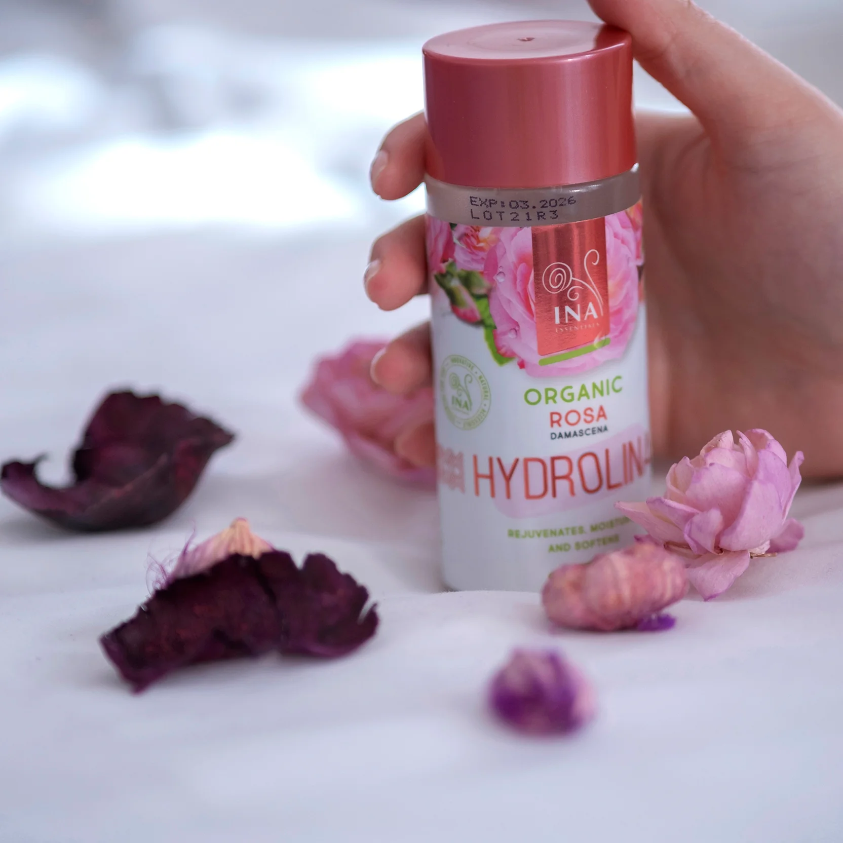 Organiczna woda Różana - Hydrolina - Hydrolat Rózany na Suchą skórę - Image 3