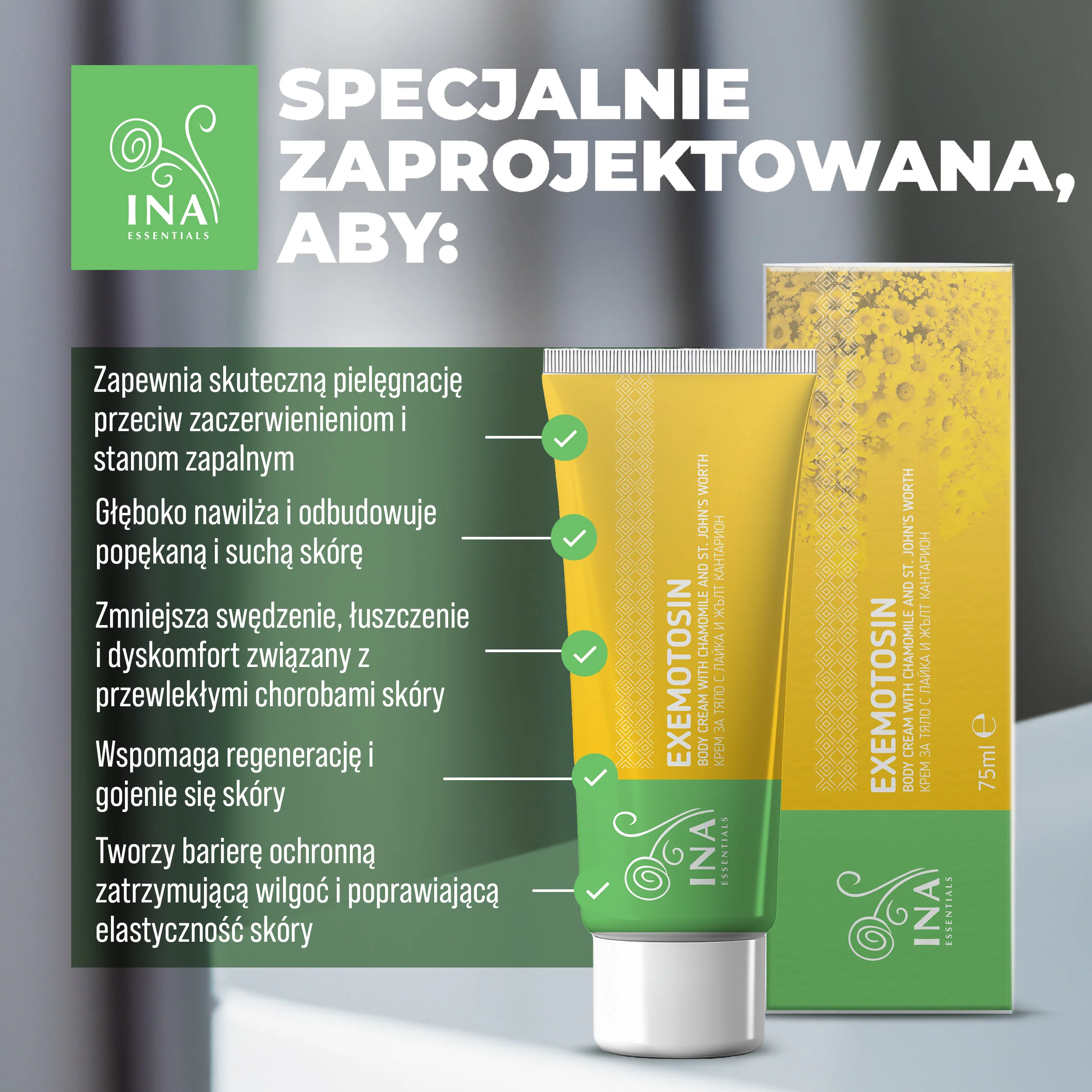 + Prezent Krem na łuszczycę, egzemę i podrażnioną skórę - z dziurawcem, rumiankiem i propolisem - Image 5