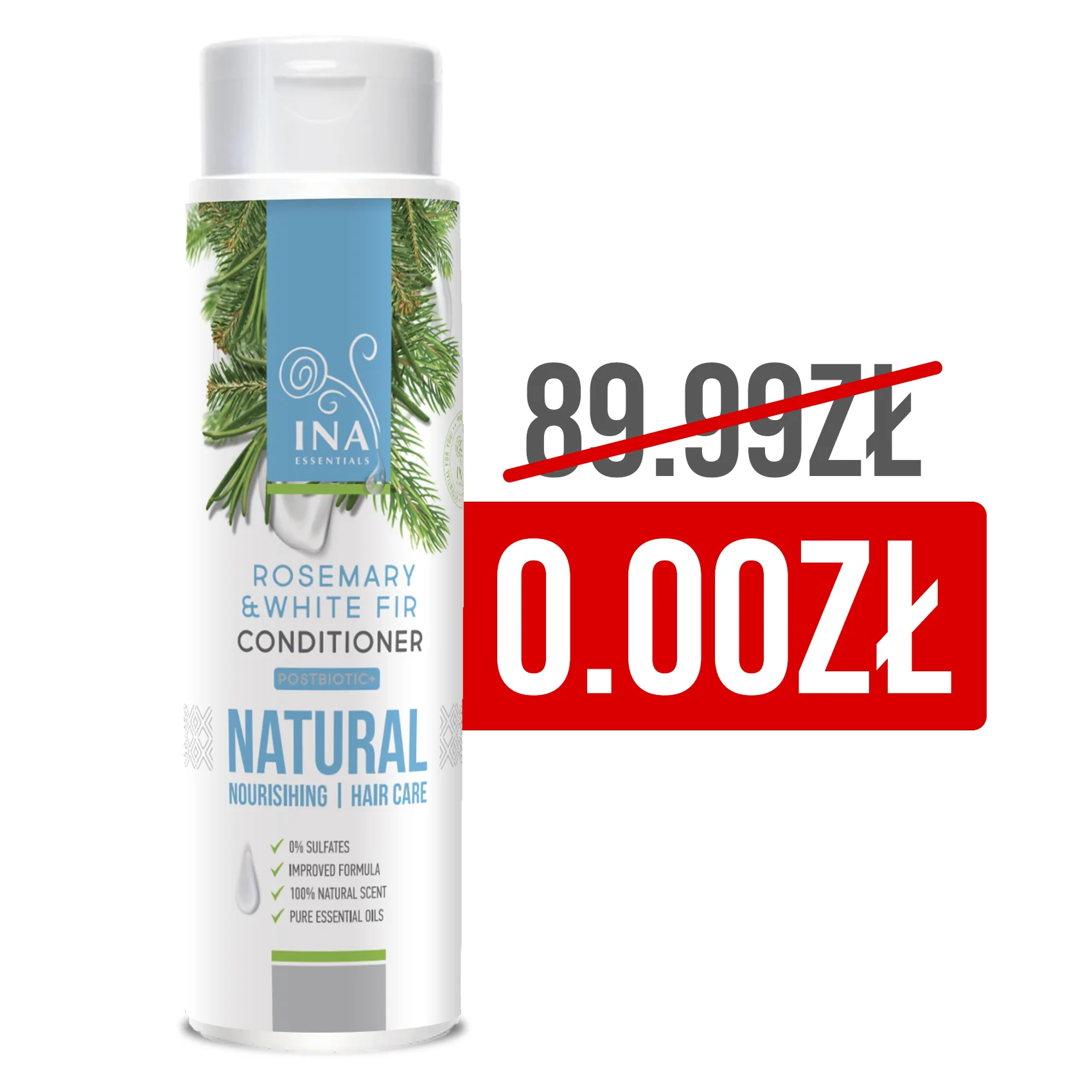 + Prezent Naturalna Odżywka do włosów z olejkiem z Rozmarynu i Jodły białej - intensywna pielęgnacja odżywcza - Image 2