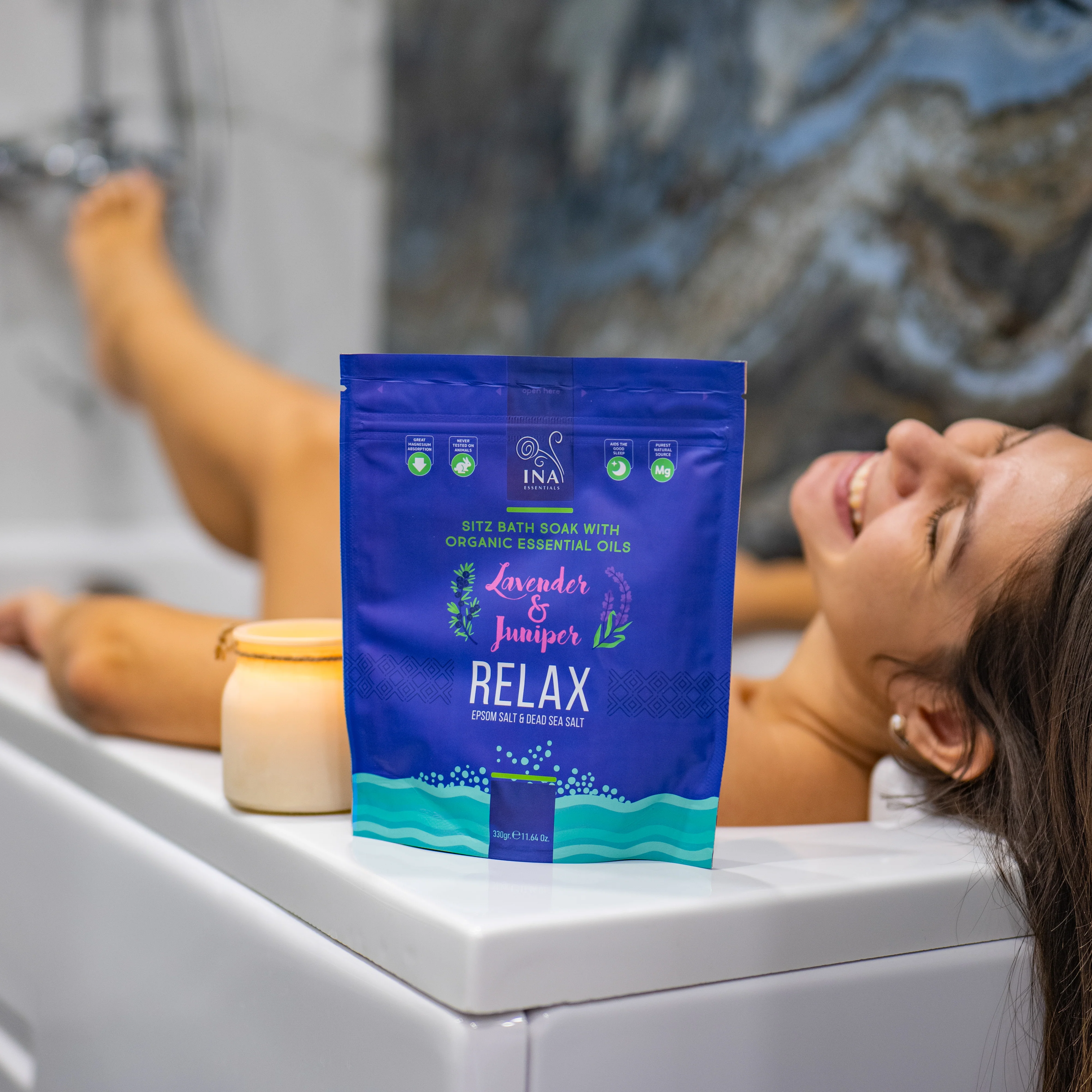 Relax - Sól do kąpieli z Lawendą i Jałowcem dla Relaksu i odprężenia - Image 3