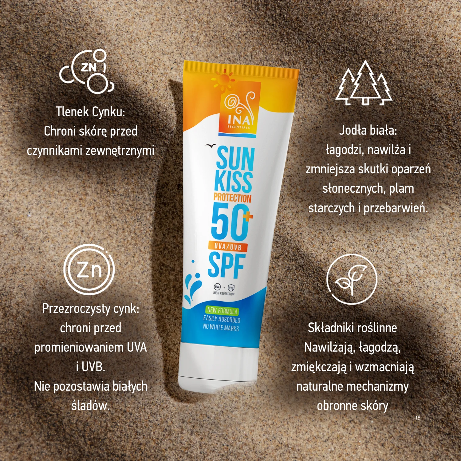 Rodzinny zestaw ochrony przeciwsłonecznej - 2+1 Naturalny krem przeciwsłoneczny do twarzy i ciała SPF 50+ z organiczną białą jodłą - Image 5